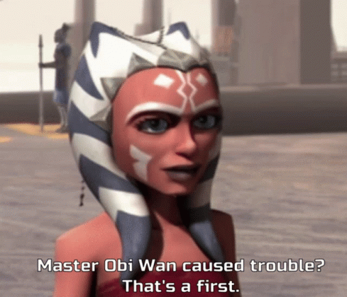 Ahsoka Tano Star Wars Obi Wan Caused Trouble GIF