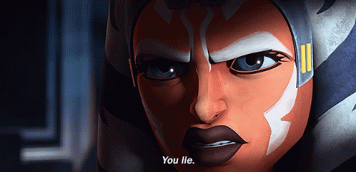 Ahsoka Tano Star Wars You Lie GIF