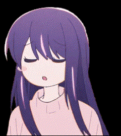 Ai Hoshino Closed Eyes Shaking Head GIF