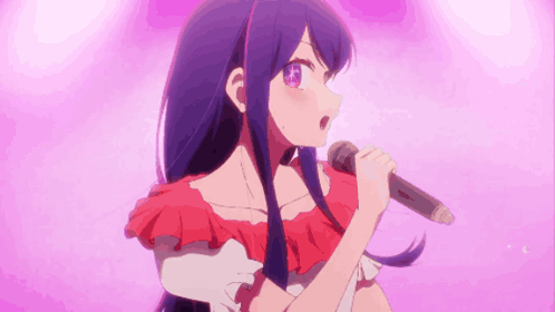 Ai Hoshino Pointing At Camera GIF