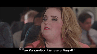 Aidy Bryant I'm Actually An International Nasty Girl GIF