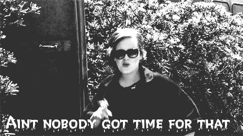 Ain't Nobody Got Time For That Adele Carefree GIF