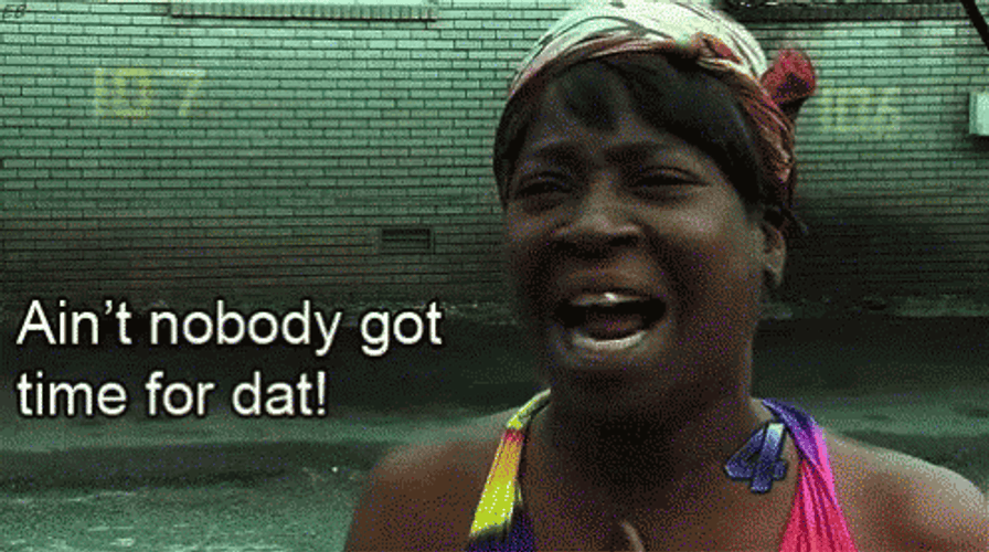 Ain't Nobody Got Time For That Memes GIF