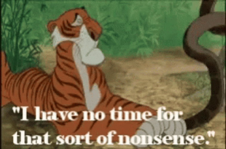 Ain't Nobody Got Time For That Shere Khan GIF