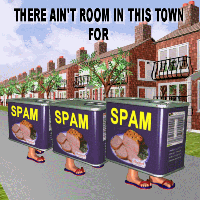 Ain't Room In This Town For Spam GIF