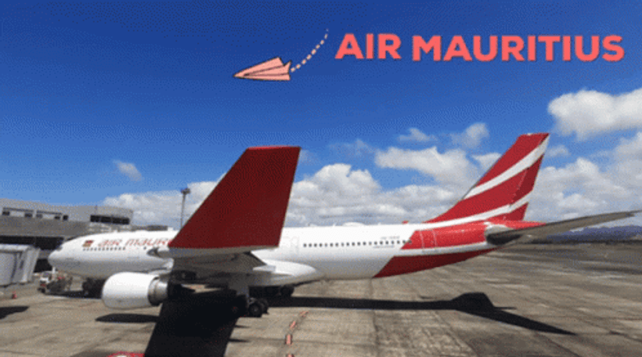 Air Mauritius Flying Plane GIF