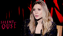 Elizabeth Olsen Air Quotes GIF