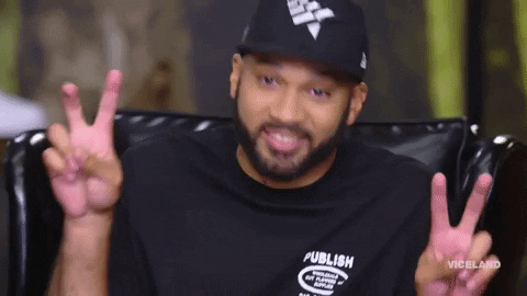 The Kid Mero Air Quotes GIF