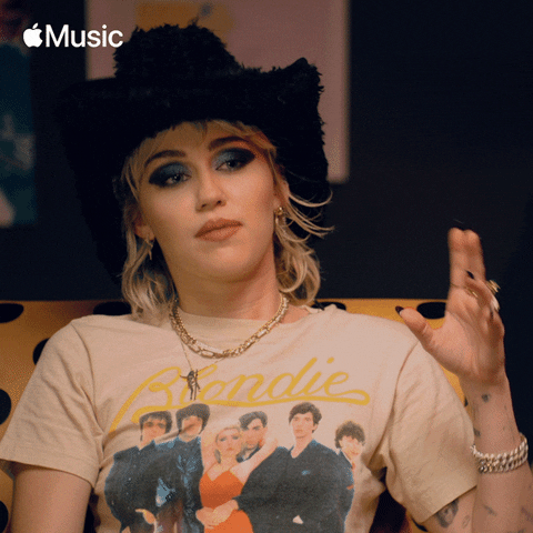 Miley Cyrus Air Quotes GIF