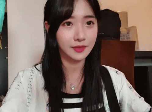 Asian Girl Air Quotes GIF