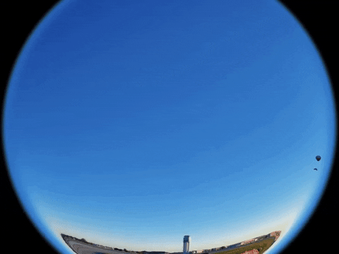 Air Transportation Fish Eye GIF
