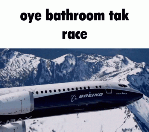 Airbus Turbulence Meme Race GIF