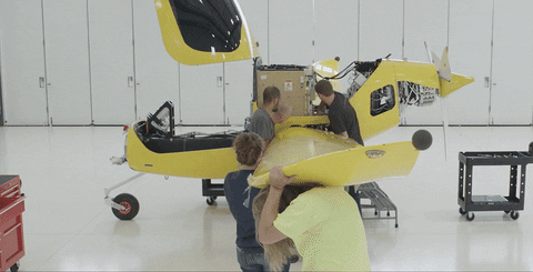Airplane Assemble Nasa Employees GIF