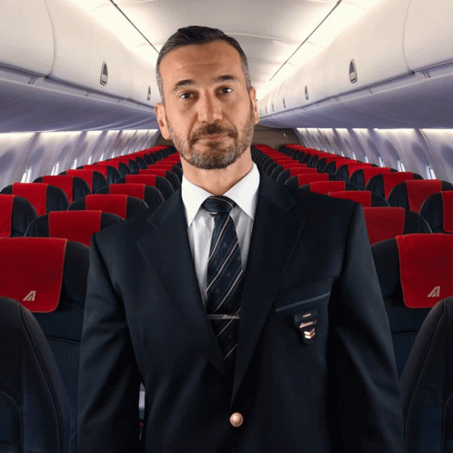 Airplane Flying Through White Circle GIF