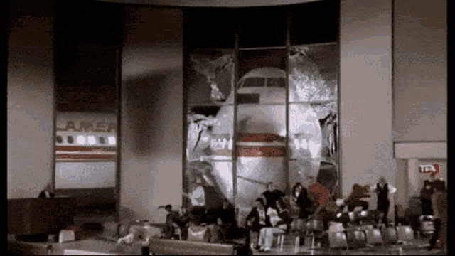 Airplane Horrifying Crash GIF