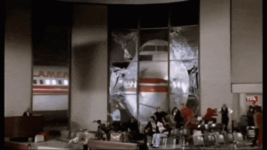 Airplane Movie Crashing GIF