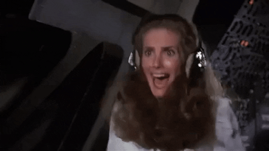 Airplane Movie Scared Julie Hagerty GIF