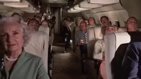 Airplane Passengers Interested GIF