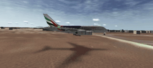 Airplane Side View Landed GIF