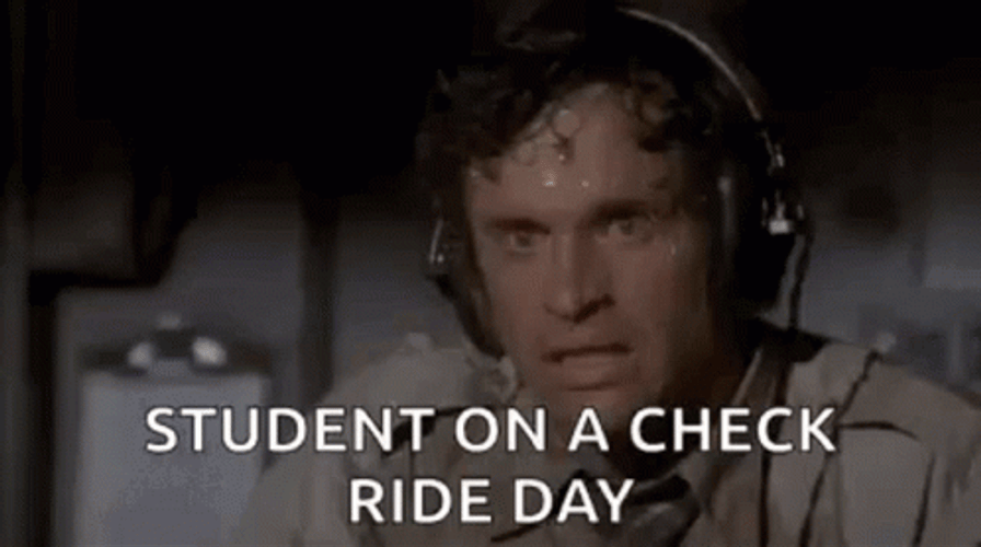 Airplane Sweating Nervous Student Meme GIF