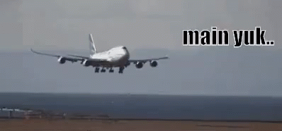 Airplane Taking Off From Airport Runway Main Yuk