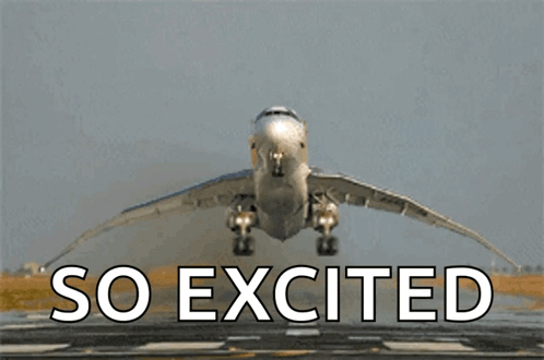 Airplane Taking Off So Excited