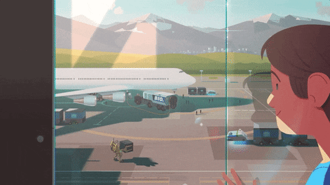 Airplane Transportation GIF