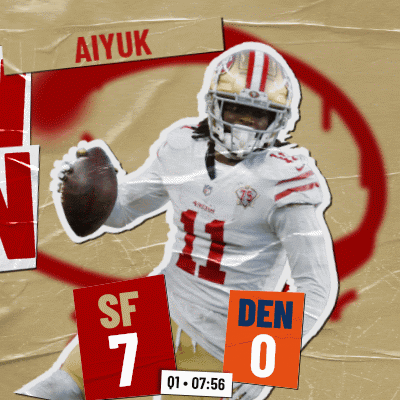 Aiyuk Touchdown Points GIF