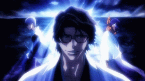 Aizen Flashing Power GIF