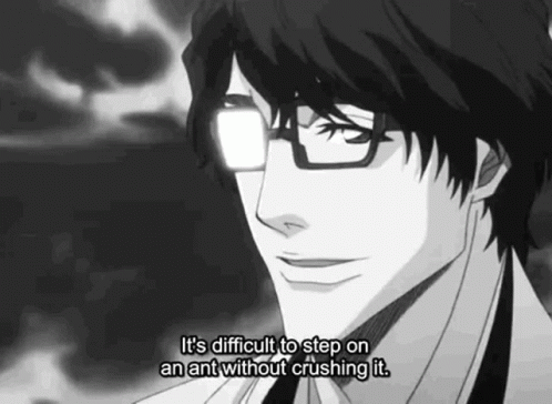 Aizen With Glasses GIF