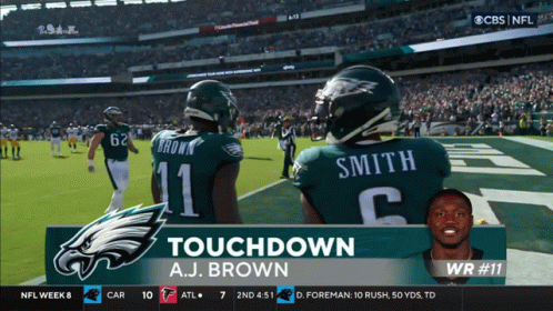 AJ Brown CBS Football Game