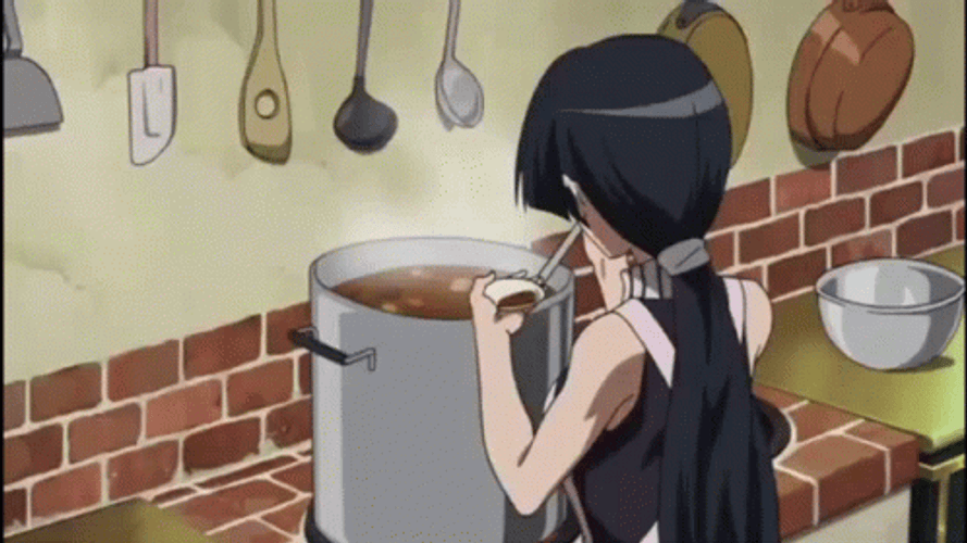 Akame Cooking Curry GIF
