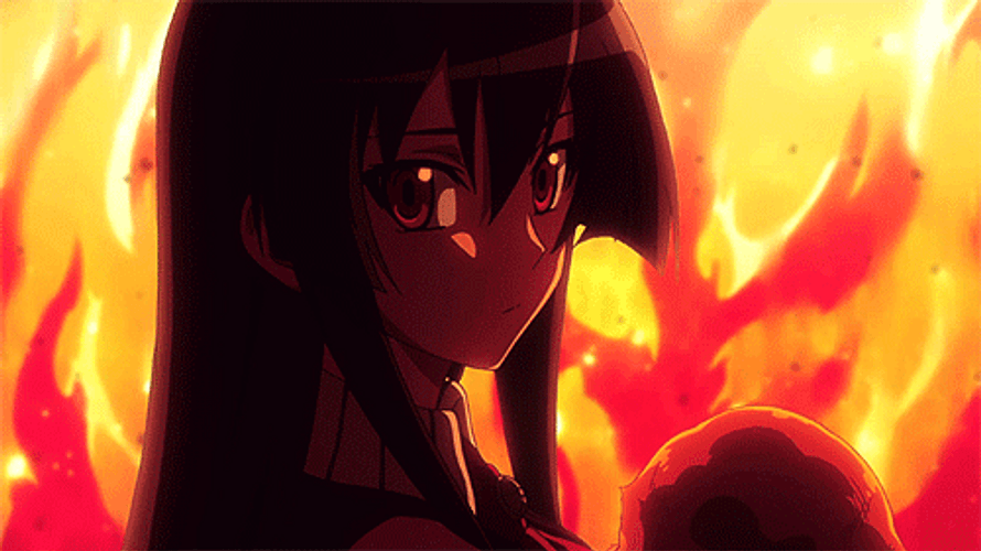 Akame In Flames GIF