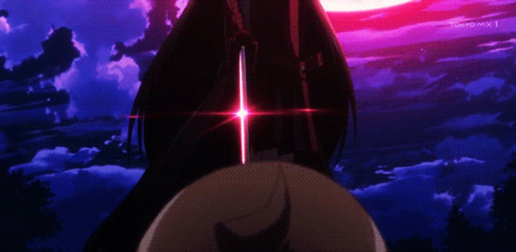 Akame Pointing Her Sword GIF