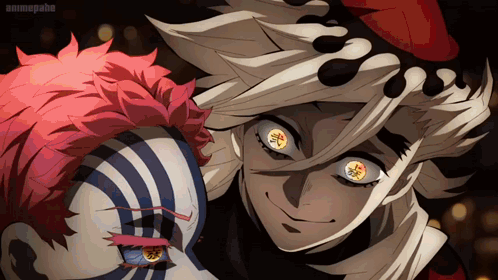 Akaza Slapping Douma GIF