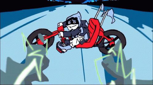 Akira Slide Lancer Among Drip GIF