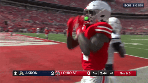 Akron vs Ohio St Football Game on CBS