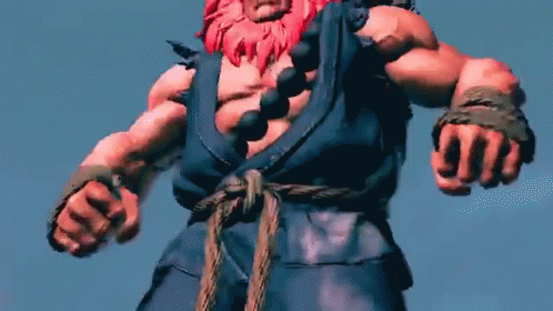 Akuma Screaming In Rage GIF