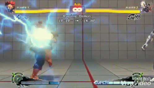 Akuma Winning In One Punch GIF