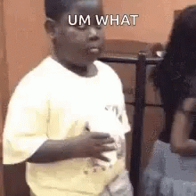 Akward Staring Kid What Meme GIF