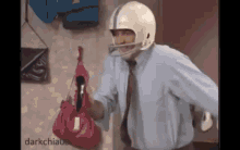 Al Bundy Rugby Player Tackles GIF