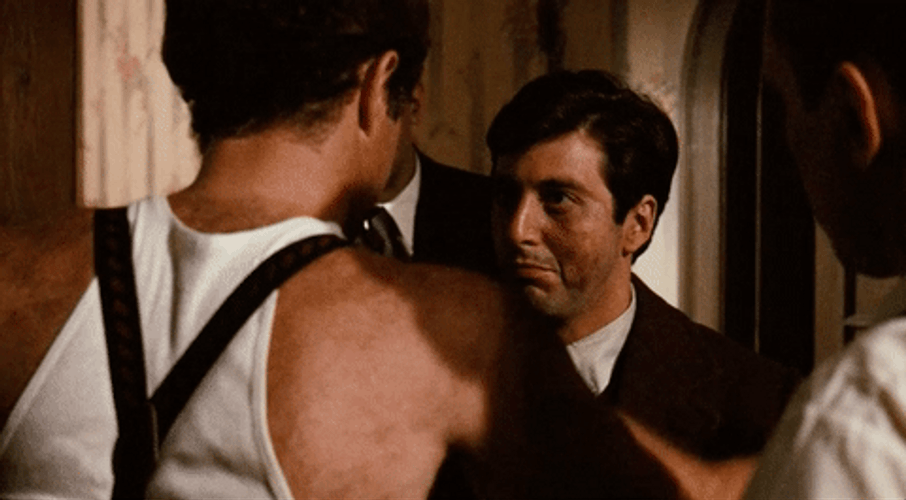 Al Pacino Hugging Sonny Corleone GIF
