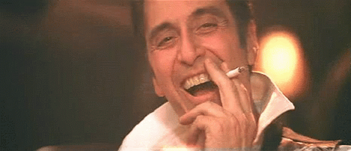 Al Pacino Laughing GIF