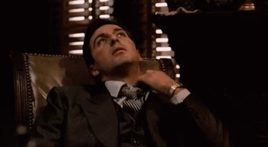 Al Pacino Loosened His Necktie GIF