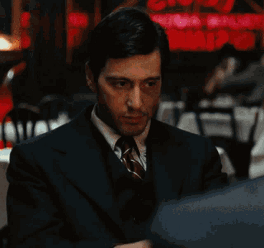 Al Pacino Madly Staring GIF