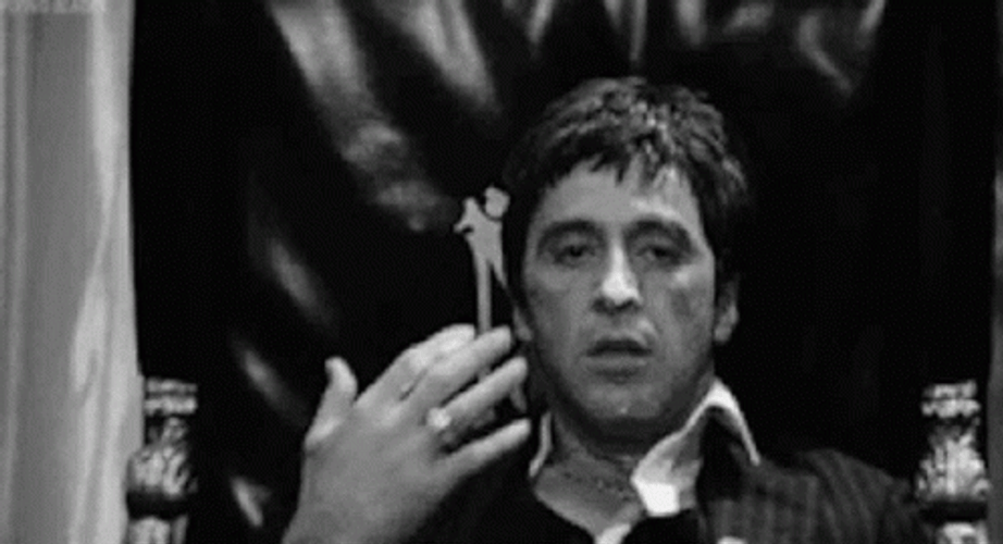 Al Pacino Wiping His Nose GIF