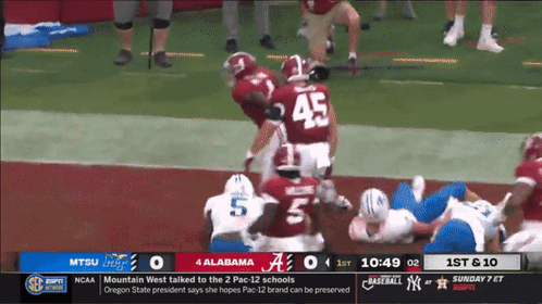 Alabama vs Mountain West Football on ESPN