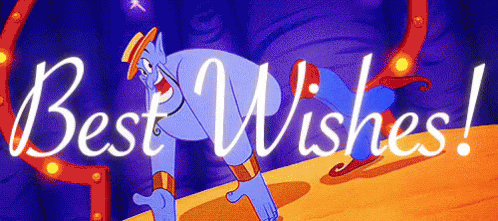 Aladdin Genie Best Wishes Greeting GIF