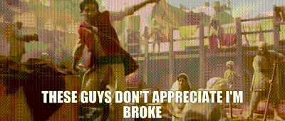 Aladdin I'm Broke In Aladdin The Movie GIF