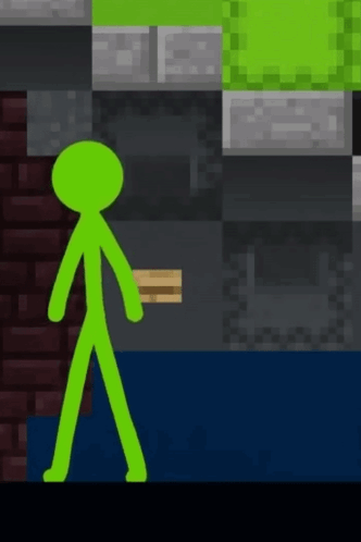 Alan Becker Dancing Green GIF